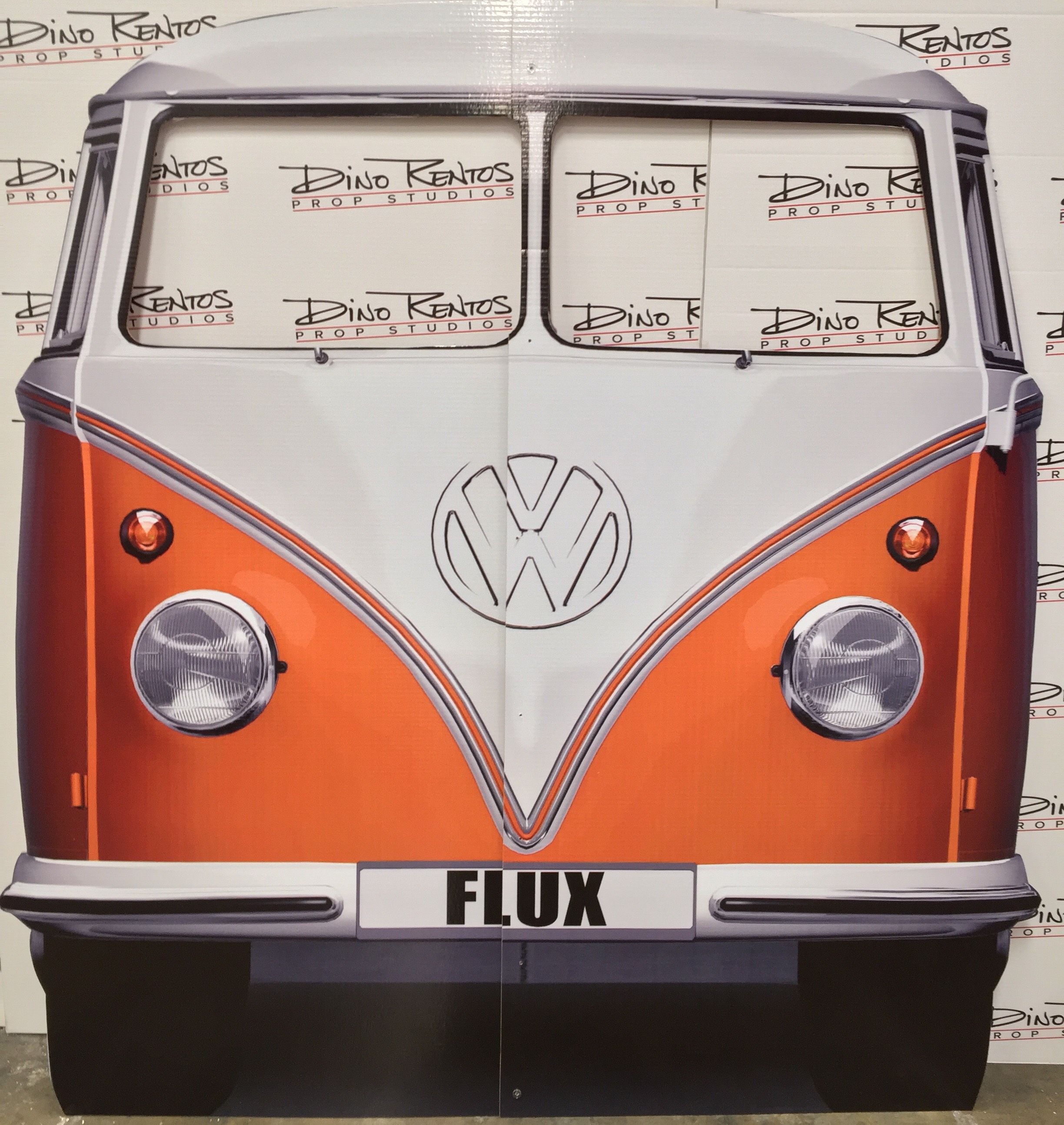 VW Van Cardboard Cutout Standup Prop Dino Rentos Studios, INC.